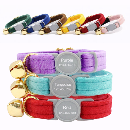 Safety Velvet Cat Collars