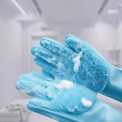 Silicone Pet Bath Gloves