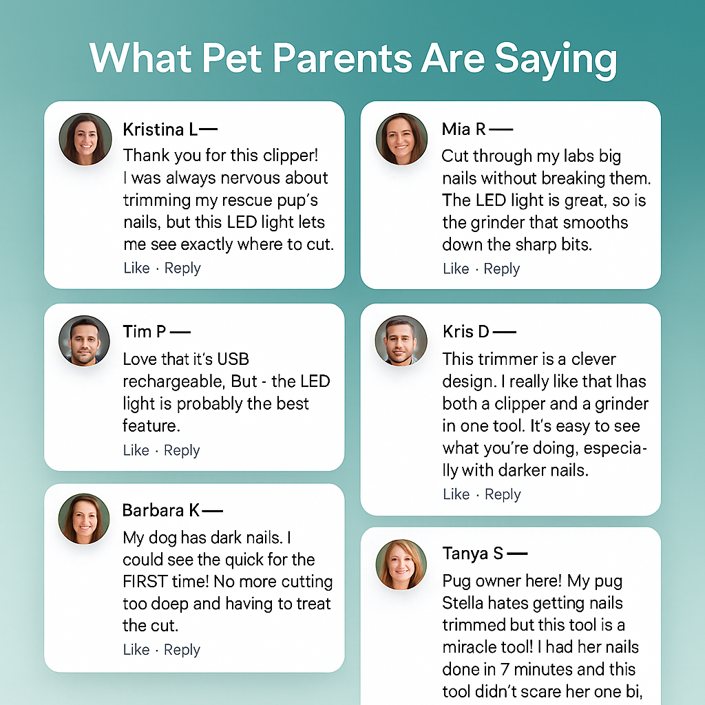 2-IN-1 LED Pet Nail Clippers